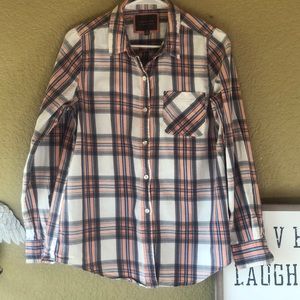 Plaid Soft Button Up